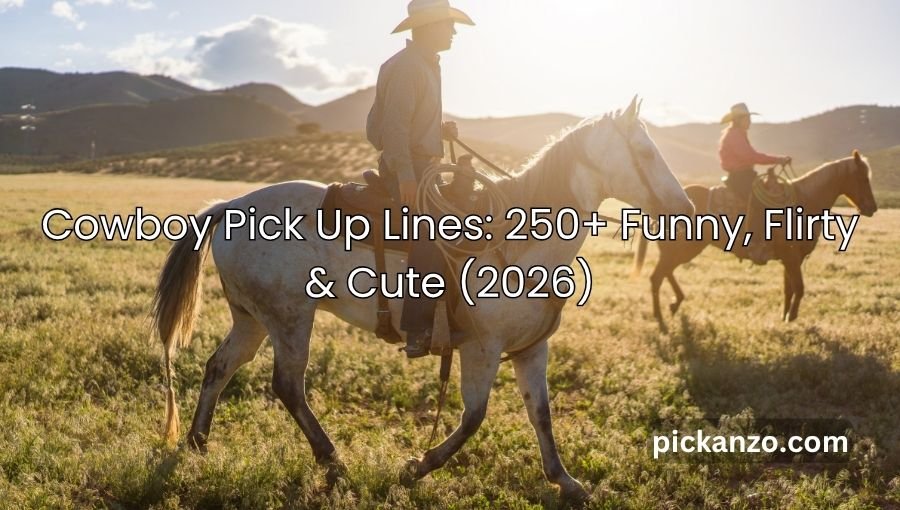 Cowboy Pick Up Lines