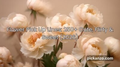 Flower Pick Up Lines