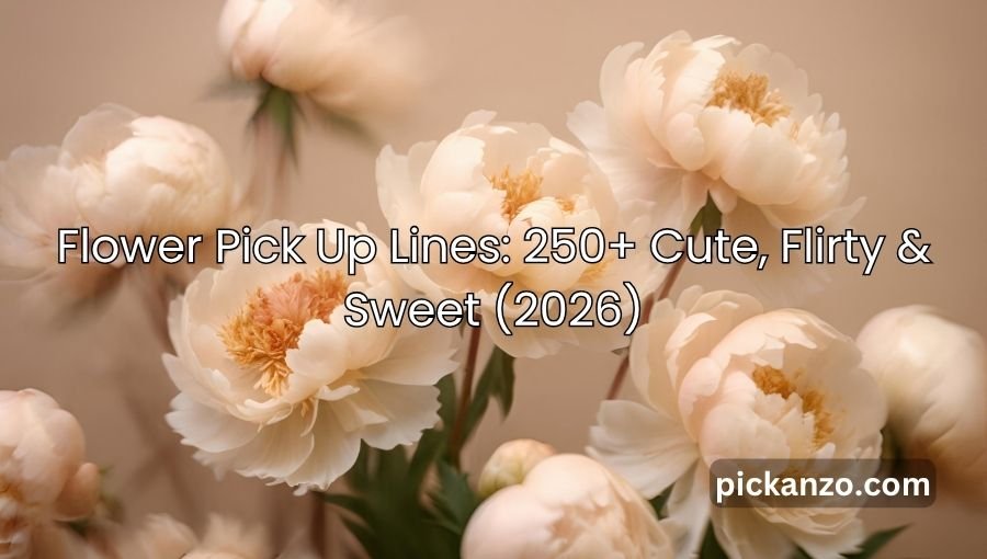 Flower Pick Up Lines