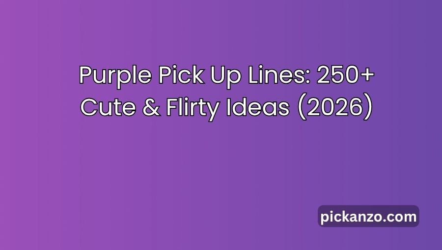 Purple Pick Up Lines
