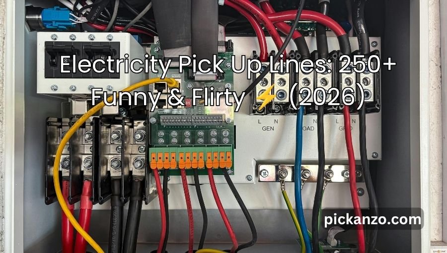 Electricity Pick Up Lines